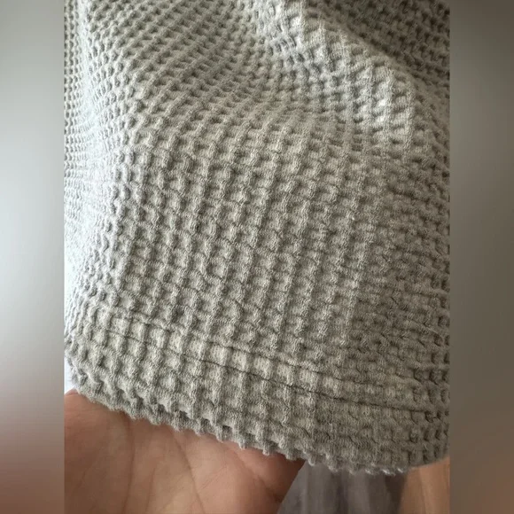 KROST Gray Waffle Knit Long Sleeve Pullover - Picture 4 of 6